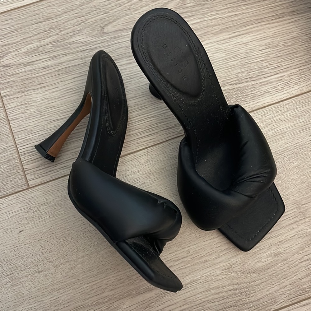 Square toe heels 3 inch
